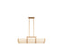 Orleans 5-Light Linear Chandelier in Distressed Gold